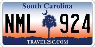 SC license plate NML924