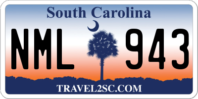 SC license plate NML943