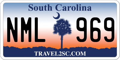 SC license plate NML969