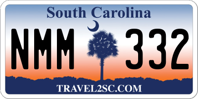SC license plate NMM332