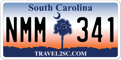 SC license plate NMM341