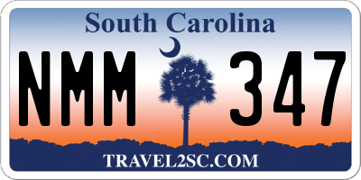 SC license plate NMM347