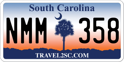 SC license plate NMM358
