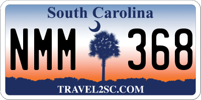 SC license plate NMM368