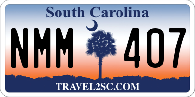 SC license plate NMM407