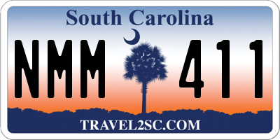SC license plate NMM411
