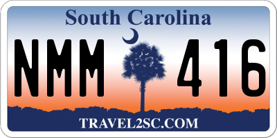 SC license plate NMM416