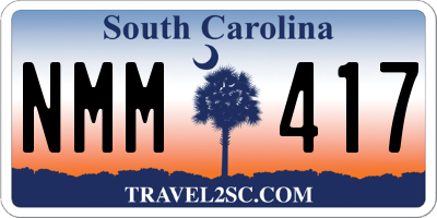 SC license plate NMM417