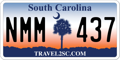 SC license plate NMM437