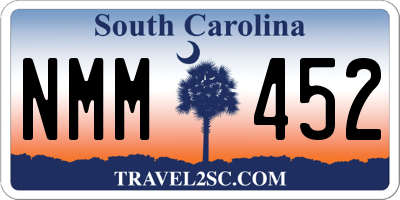 SC license plate NMM452