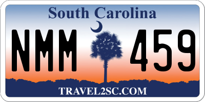 SC license plate NMM459