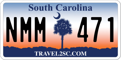 SC license plate NMM471