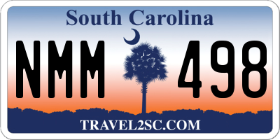 SC license plate NMM498