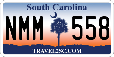 SC license plate NMM558
