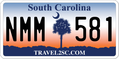 SC license plate NMM581