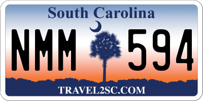 SC license plate NMM594