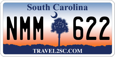 SC license plate NMM622