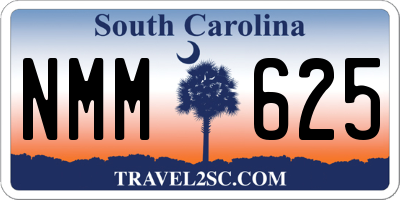 SC license plate NMM625