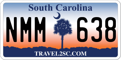 SC license plate NMM638