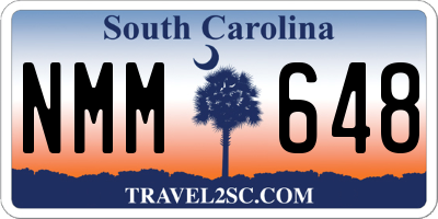 SC license plate NMM648