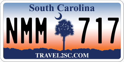 SC license plate NMM717
