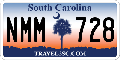 SC license plate NMM728