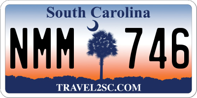 SC license plate NMM746