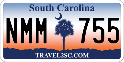 SC license plate NMM755