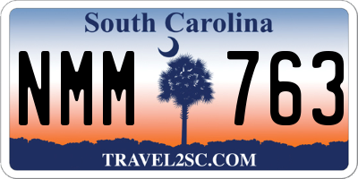 SC license plate NMM763