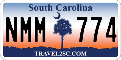 SC license plate NMM774