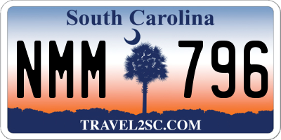 SC license plate NMM796