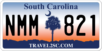 SC license plate NMM821