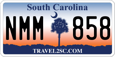 SC license plate NMM858