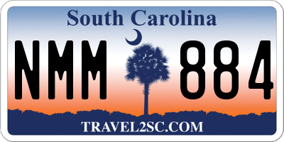 SC license plate NMM884