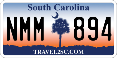 SC license plate NMM894