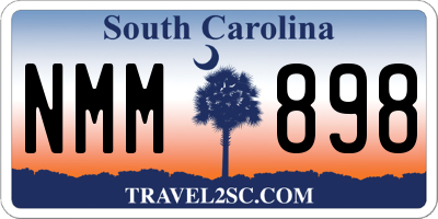 SC license plate NMM898