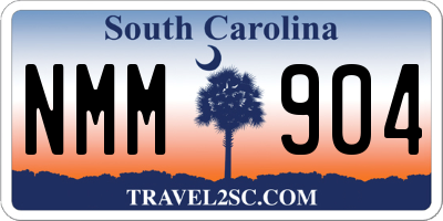 SC license plate NMM904