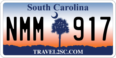 SC license plate NMM917