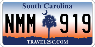 SC license plate NMM919