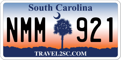 SC license plate NMM921