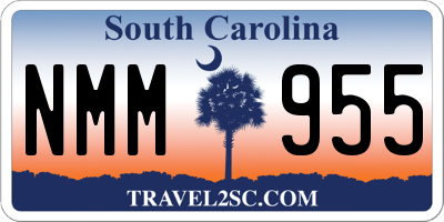 SC license plate NMM955