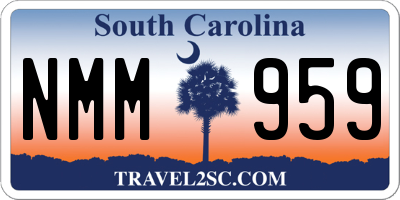 SC license plate NMM959