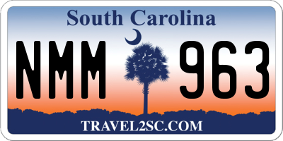 SC license plate NMM963