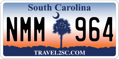 SC license plate NMM964