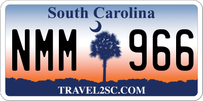 SC license plate NMM966