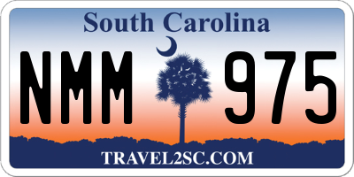 SC license plate NMM975