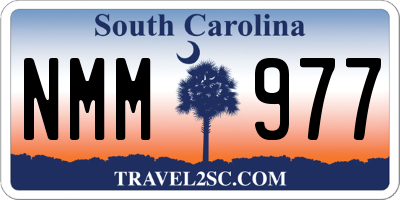 SC license plate NMM977