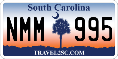 SC license plate NMM995