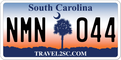 SC license plate NMN044