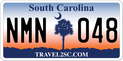 SC license plate NMN048